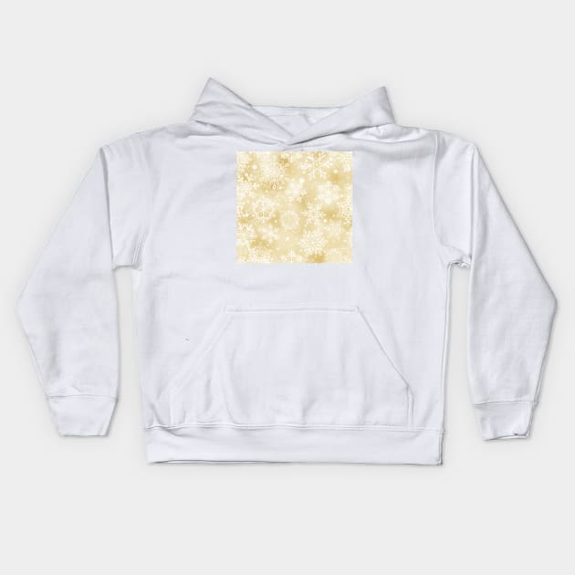 Snowflakes pattern Kids Hoodie by katerinamk